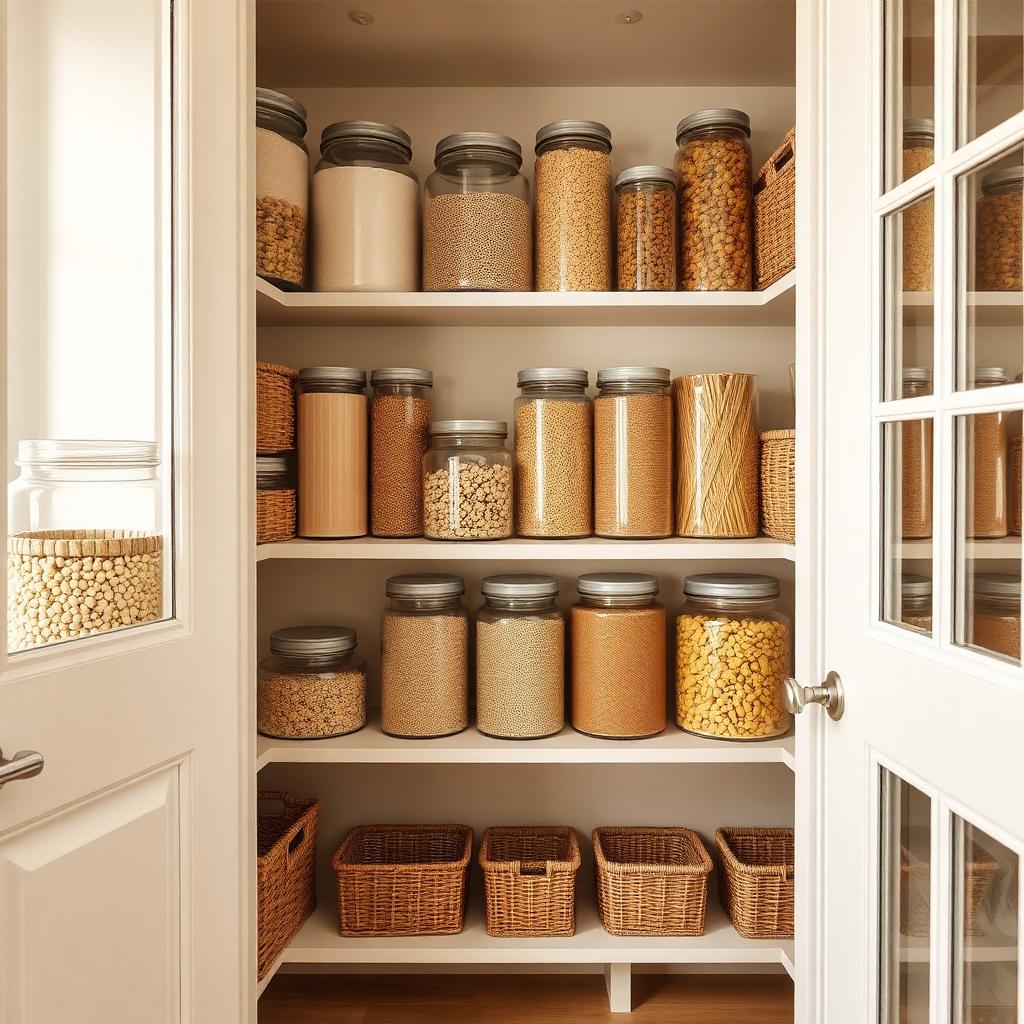 Beautifully organized pantry